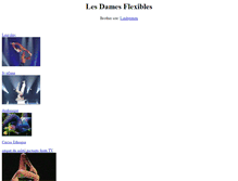 Tablet Screenshot of lesdamesflexibles.com